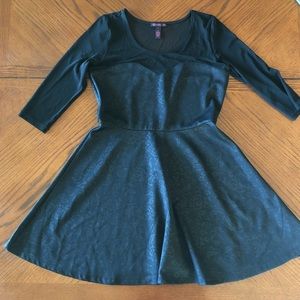 Material Girl Mesh Black Dress